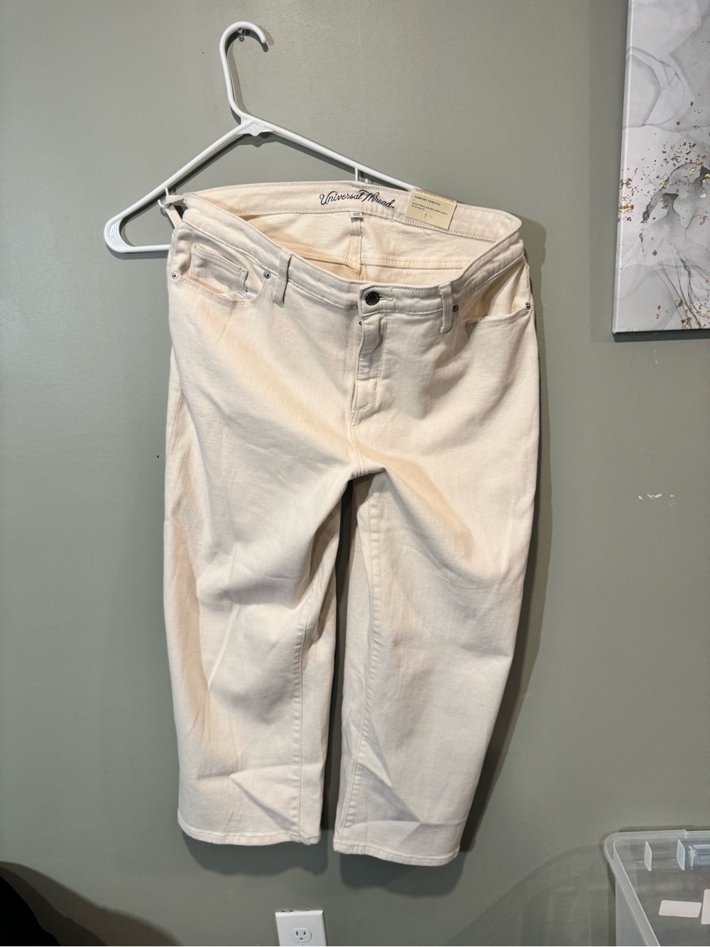 Cream StraightJeans target